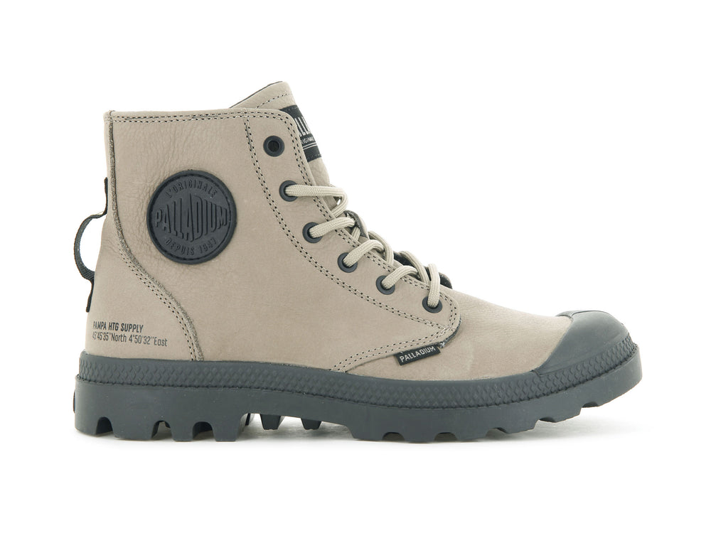 Botas De Invierno Palladium PAMPA HI SUPPLY LEATHER Mujer Dune | Costa Rica-26743